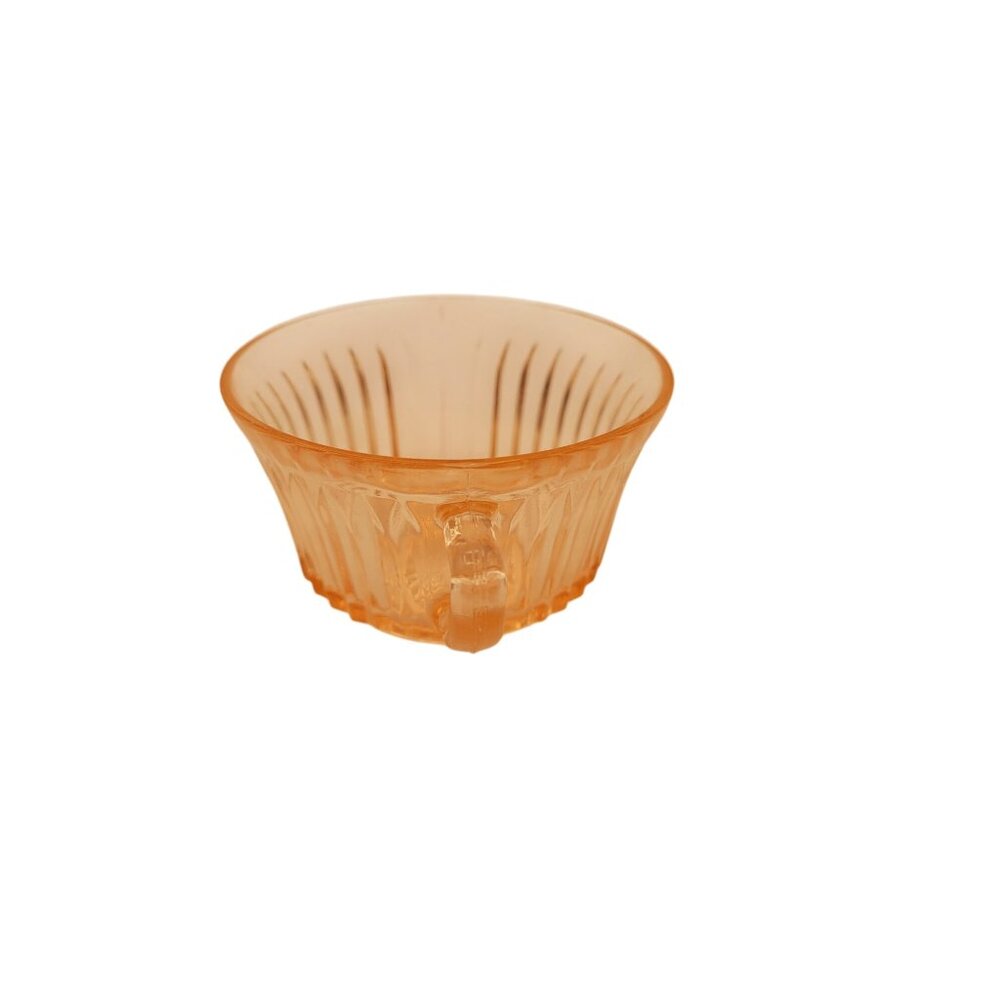 Anchor Hocking Queen Mary Tea Coffee Cup Pink Depression Glass - Picture 3 of 6